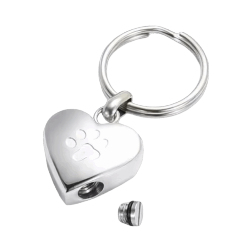 Relicario llavero corazón